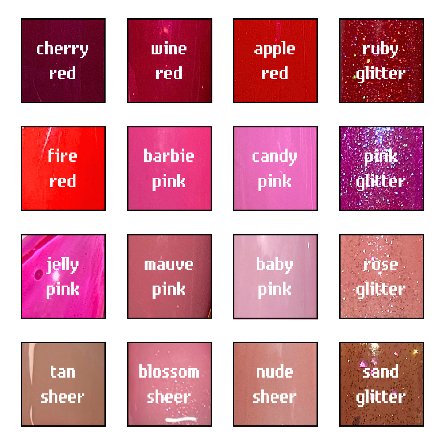 CUSTOM SOLID & GLITTER