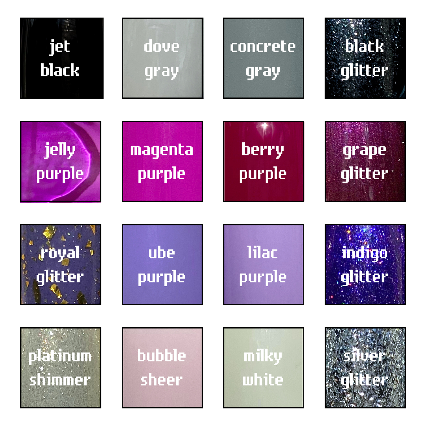 CUSTOM SOLID & GLITTER